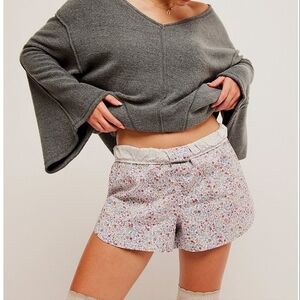 Free People Intimately 100% Cotton Boxers In Ivory Combo Small & X-large NWT$